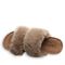 Bearpaw Analia Women's Faux Fur Upper Sandals - 2900W Bearpaw- 214 - Brown - View