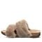 Bearpaw Analia Women's Faux Fur Upper Sandals - 2900W Bearpaw- 214 - Brown - Side View