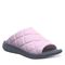 Bearpaw Audrey Women's Quilted Nylon Uppe Sandals - 2902W Bearpaw- 635 - Pale Pink - Profile View
