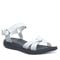 Bearpaw Becca Women's Webbing Tape/micro Sandals - 2904W Bearpaw- 010 - White - Profile View