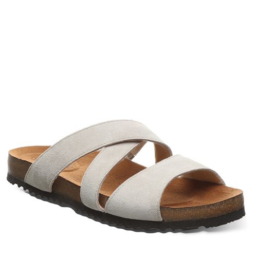 Bearpaw Bonnie Women's Cow Suede Upper Sandals - 2905W Bearpaw- 909 - Winter White - Profile View