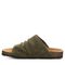 Bearpaw Lillie Women's Cow Suede Upper Sandals - 2907W Bearpaw- 417 - Dark Olive - Side View