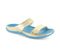 Strive Chia Women\'s Slide Comfort Sandal - Light Gold - Angle