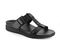 Strive Santorini Women\'s Supportive Buckle Sandal - All Black - Angle