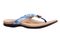 Revitalign Starling Women's Orthotic Flip Flop Sandal - Blue Fog - Profile