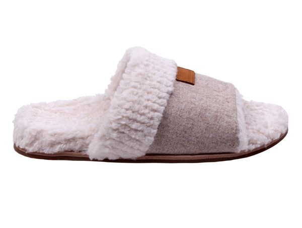Revitalign Juniper Women's Open Toe Slipper - Oatmeal - Profile