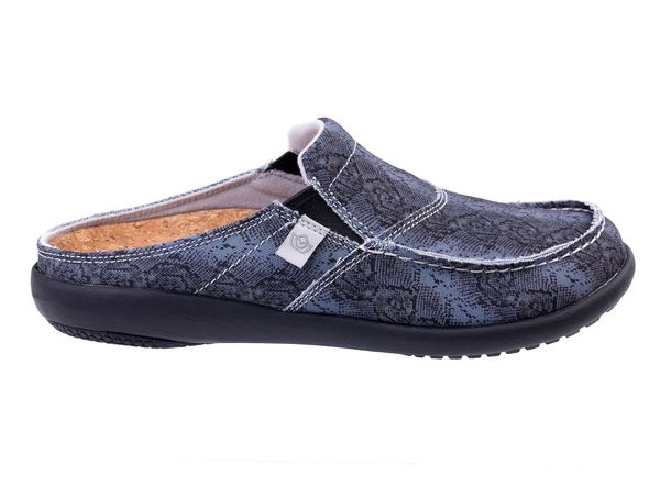 Spenco Siesta Snake Women's Supportive Slide - Silver Grey - Profile