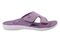 Spenco Kholo Rise Women's Orthotic Slip-on Sandal - Elderberry - Profile
