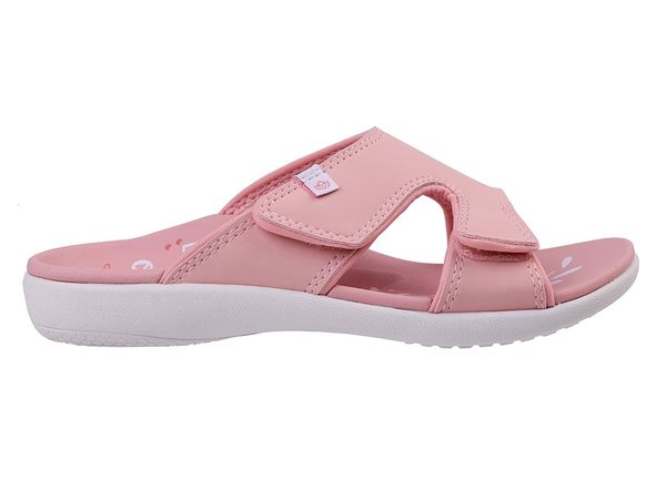 Spenco Kholo Rise Women's Orthotic Slip-on Sandal - Coral Cloud - Profile