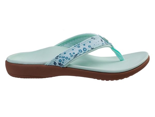 Spenco Yumi Nuevo Floral Women's Supportive Sandal - Fair Aqua - Profile
