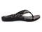 Spenco Yumi Nuevo Snake Women's Orthotic Thong Sandal - Black - Profile