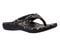 Spenco Yumi Nuevo Snake Women's Orthotic Thong Sandal - Black - Pair