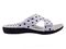 Spenco Kholo Polka Dot Women's Orthotic Slide Sandal - White - Profile