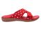 Spenco Kholo Polka Dot Women's Orthotic Slide Sandal - Red - Profile