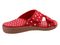 Spenco Kholo Polka Dot Women's Orthotic Slide Sandal - Red - Bottom