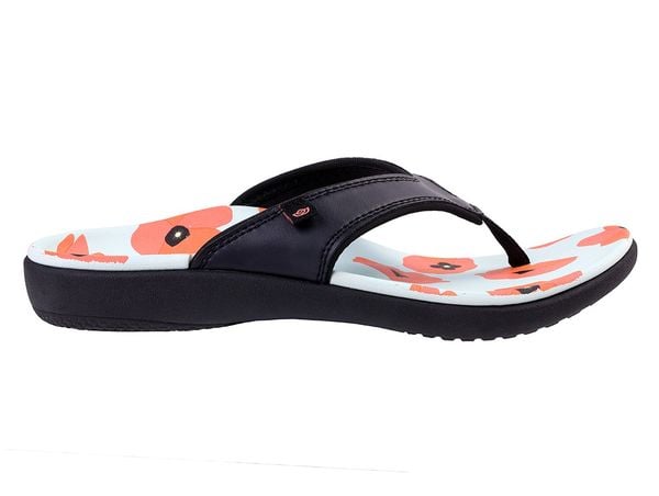 Spenco Yumi Blume Women's Orthotic Thong Sandal - Black - Profile