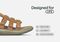 Orthofeet Amalfi Heel Strap Women's Sandal - Camel - Feature Detail - 5