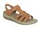 OrthoFeet Amalfi Women's Sandals Heel Strap - Camel - 5