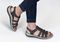 OrthoFeet Amalfi Women's Sandals Heel Strap - Black - 2