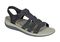 OrthoFeet Amalfi Women's Sandals Heel Strap - Black - 1