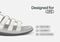 Orthofeet Amalfi Heel Strap Women's Sandal - Snake White - Feature Detail - 5