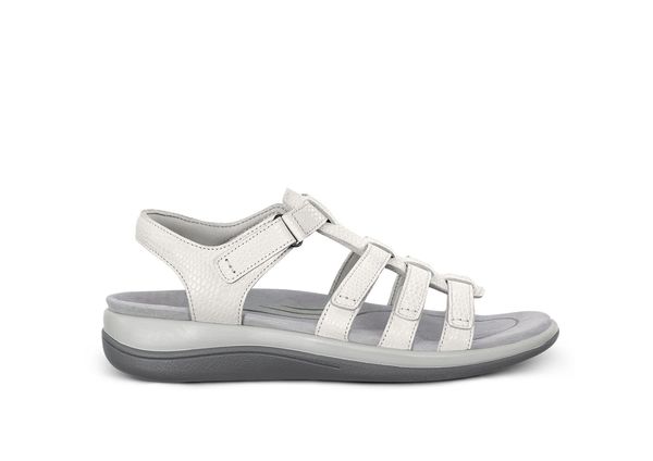Orthofeet Amalfi Heel Strap Women's Sandal - Snake White - Product View - 1