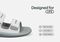Orthofeet Calypso Hands-Free Supportive Sandal - White - Feature Detail - 4
