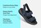 Orthofeet Calypso Hands-Free Supportive Sandal - Blue/black - Comfort Benefits - 2