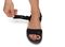 OrthoFeet Camille 2" Heel Sandal Women's Sandals Heels Heel Strap - Black - 3