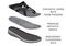 OrthoFeet Clio Women's Sandals Heel Strap - Black - 9