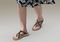 OrthoFeet Clio Women's Sandals Heel Strap - Brown - 2