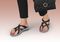OrthoFeet Clio Women's Sandals Heel Strap - Black - 7