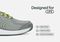 Orthofeet Coral Stretch Arch-Support Women's Sneakers - Gray - Feature Detail - 5
