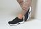 OrthoFeet Coral Stretch Knit Women's Sneakers Stretch - Black - 2