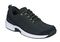 OrthoFeet Coral Stretch Knit Women's Sneakers Stretch - Black - 1