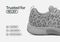Orthofeet Coral Stretch Arch-Support Women's Sneakers - Gray Leopard - Feature Detail - 4
