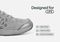 Orthofeet Coral Stretch Arch-Support Women's Sneakers - Gray Leopard - Feature Detail - 5