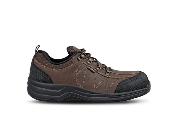 Orthofeet Dolomite Work Shoes - Brown - Product View - 1