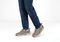 Orthofeet Edgewater Stretch Supportive Arch-Relief Men's Sneakers - Taupe - Lifestyle View - 2