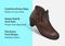 Orthofeet Emma Supportive Comfort Women's Boots - Brown - Comfort Benefits - 3