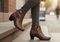Orthofeet Emma Supportive Comfort Women's Boots - Brown - Lifestyle View - 8