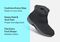 Orthofeet Florence Waterproof Cushioned Support Women's Boots - Black - Comfort Benefits - 3