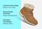 Orthofeet Florence Waterproof Cushioned Support Women's Boots - Camel - Comfort Benefits - 3