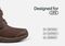 Orthofeet Florence Waterproof Cushioned Support Women's Boots - Brown - Feature Detail - 5