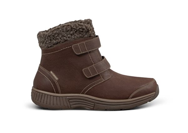 Orthofeet Florence Waterproof Cushioned Support Women's Boots - Brown - Product View - 1