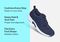 Orthofeet Francis No-Tie Stretch Cushioned Support Women's Sneakers - Blue - Comfort Benefits - 3