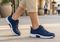 Orthofeet Francis No-Tie Stretch Cushioned Support Women's Sneakers - Blue - Lifestyle View - 8
