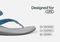 Orthofeet Gaya Supportive Women's Sandals - Blue - Feature Detail - 5