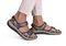 OrthoFeet Malibu Two Way Strap Women's Sandals Heel Strap - Pewter - 18