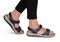 OrthoFeet Malibu Two Way Strap Women's Sandals Heel Strap - Black - 2